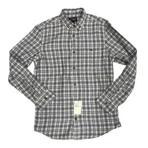 Wallin & Bros Ombre Grindle Gray Plaid Button Down S